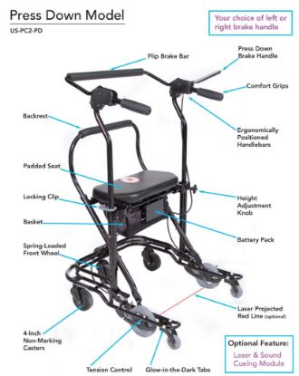 Picture of U-Step 2 Walking Stabilizer, standard height, with press down brake